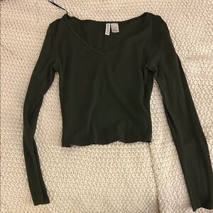 H&M Forest Green Long Sleeve Tee